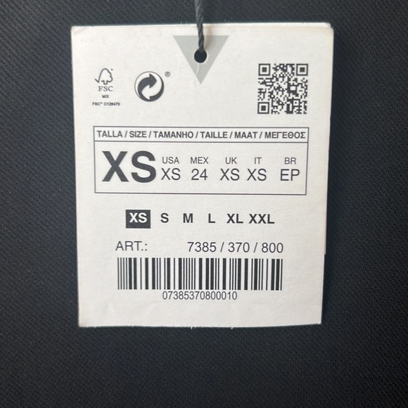 NEVER WORN Zara long-sleeve black dress - Picture 6 of 6